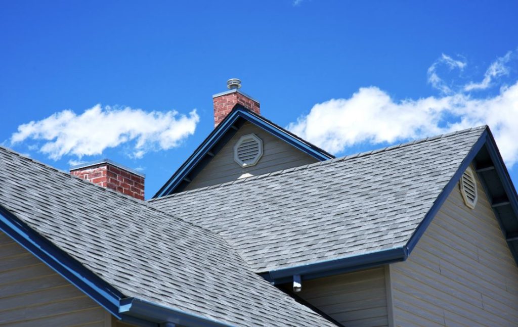 Sloped roof of a home in London, Ontario