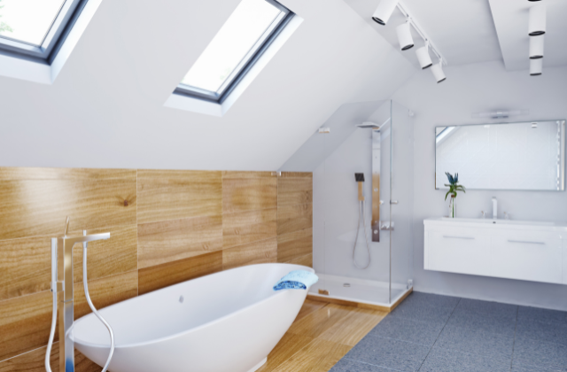 Skylight installation with Davidoff Roofing and learning reasons why bathrooms benefit from skylights