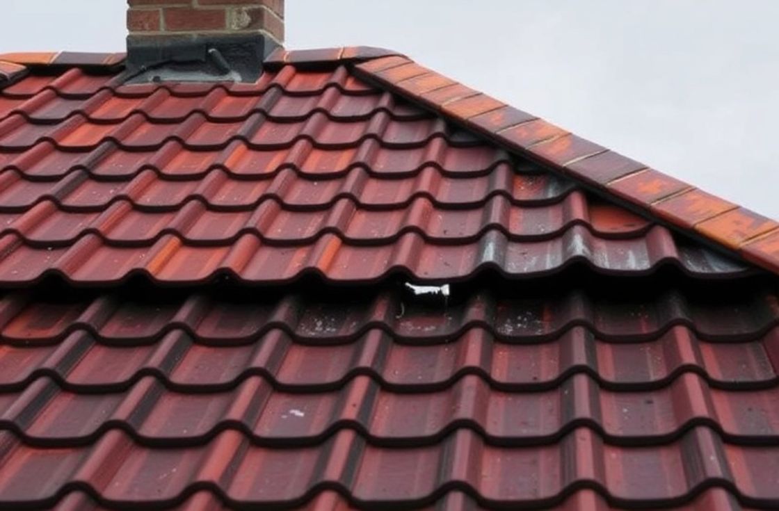 Commercial building in Ontario with visible roof damage